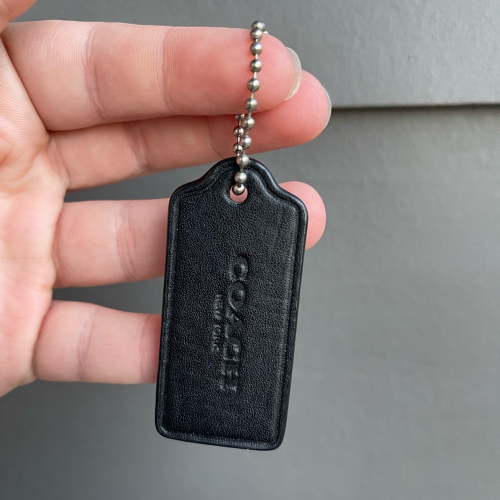 Black Coach hang tag
